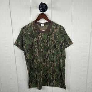 Vintage 90’s Duckbay Forest Camo Tee Size Large